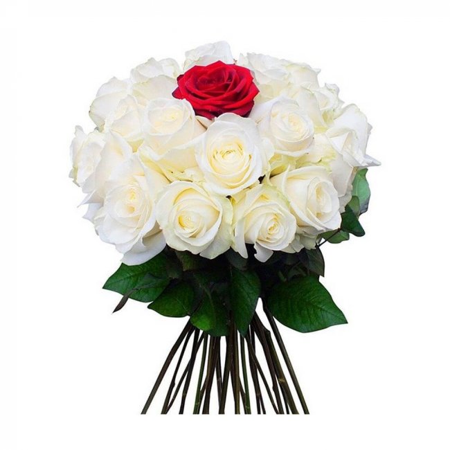 Букет цветов "Красная жемчужина"